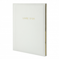 LIVRE D'OR CUIR VACHETTE - 27 x 21 cm