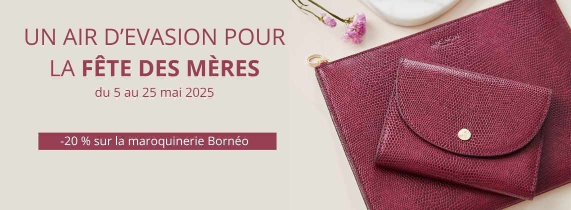 -20 % sur la collection maroquinerie Bornéo